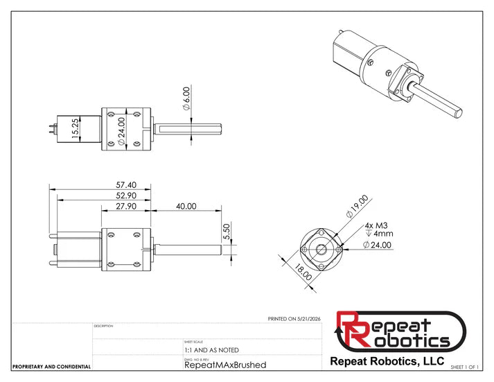 Max Brushed - Beetleweight planetary gearmotor