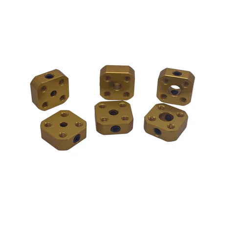 Gold Screw Hub for custom wheels (2 pack)