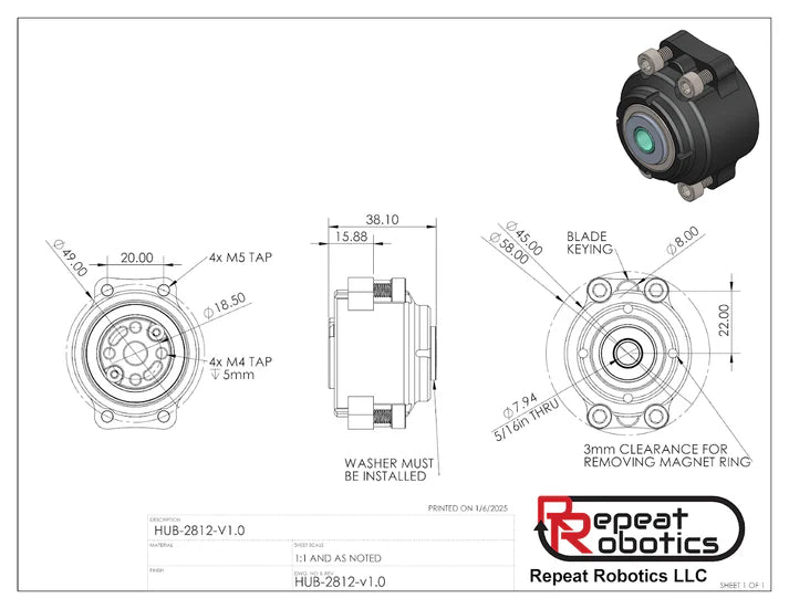 2812 Beetleweight Battle Ready Hubmotor