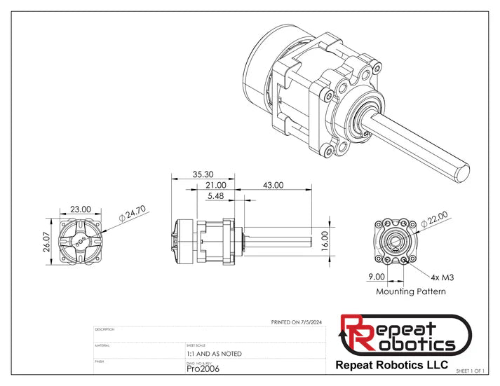 Pro Brushless 2006 - Beetleweight planetary gearmotor