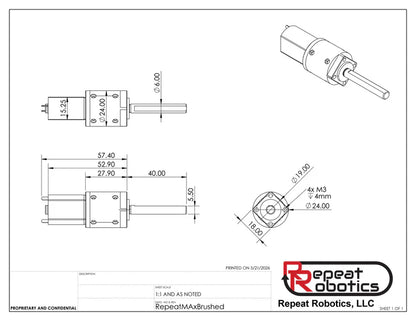 Max Brushed - Beetleweight planetary gearmotor