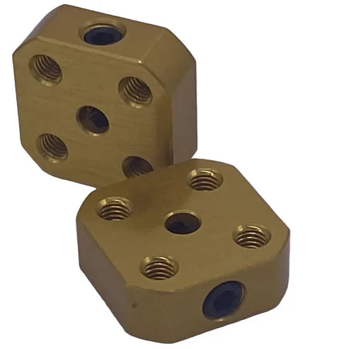 Gold Screw Hub for custom wheels (2 pack)