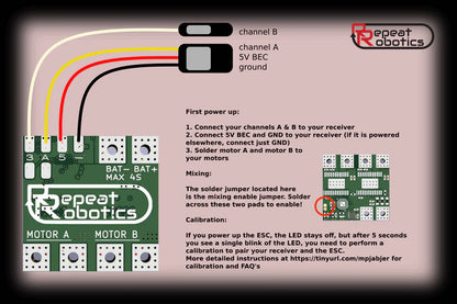 Dominion Dual Brushed Drive ESC